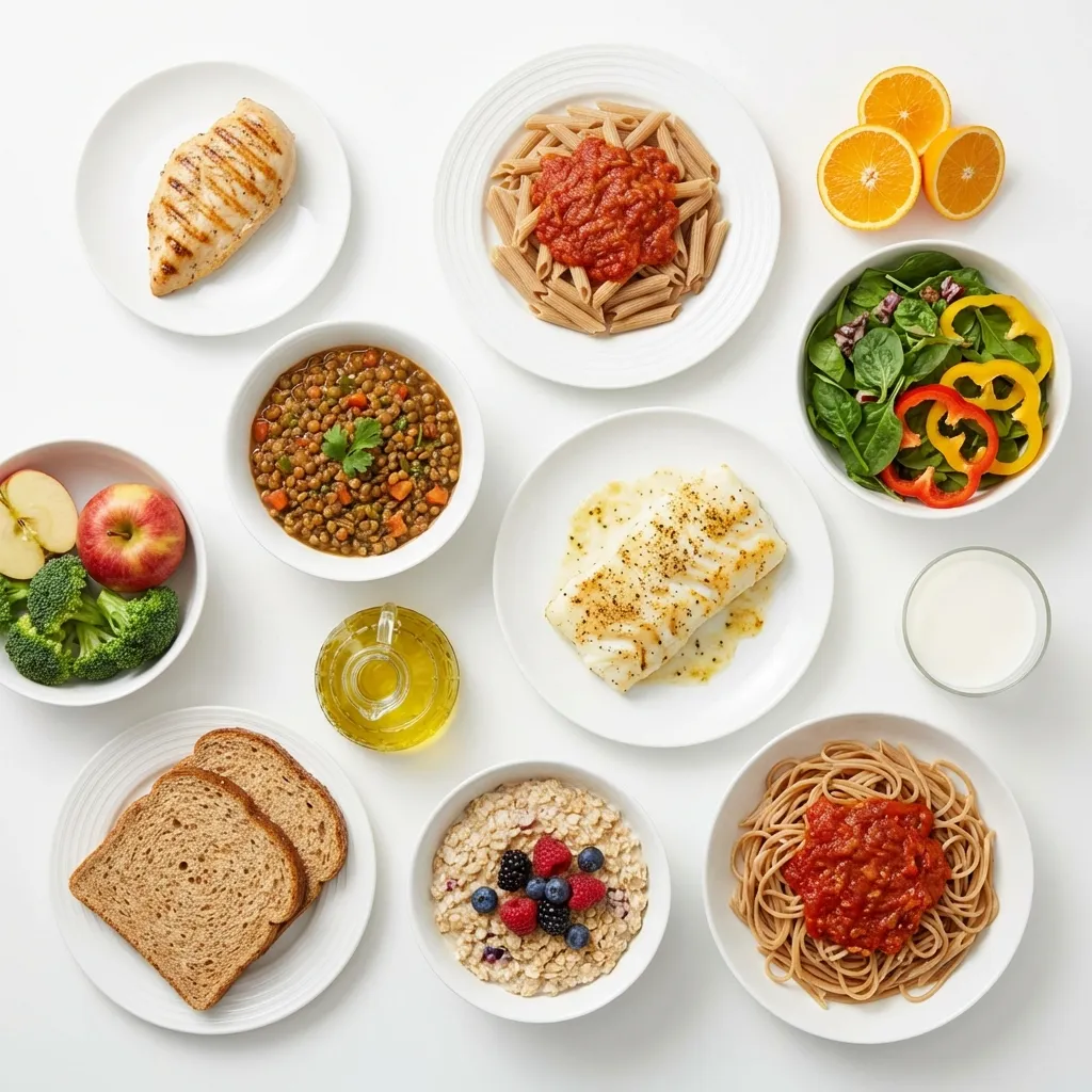 Zdrowe produkty o niskiej zawartości tłuszczów nasyconych